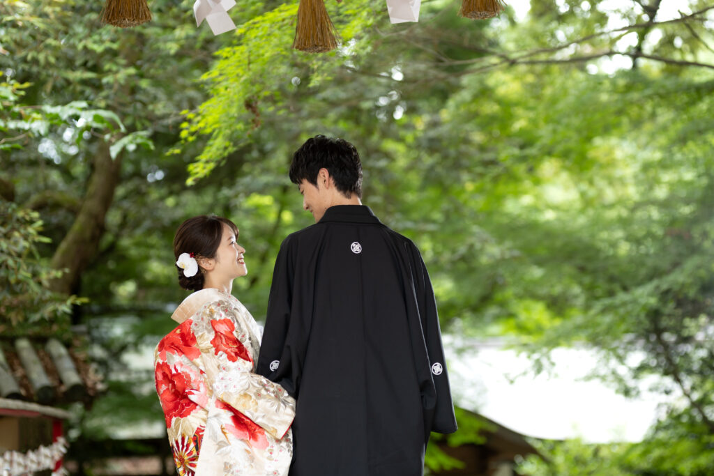 大分市・柞原八幡宮の新緑ロケーション和装前撮り｜大分前撮り.com
