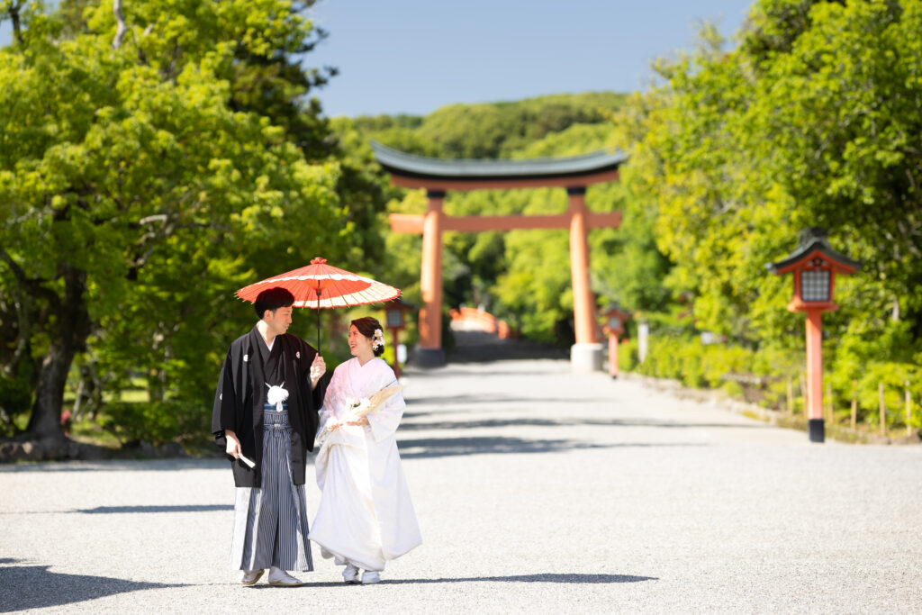 宇佐市・宇佐神宮の新緑ロケーション和装前撮り｜大分前撮り.com